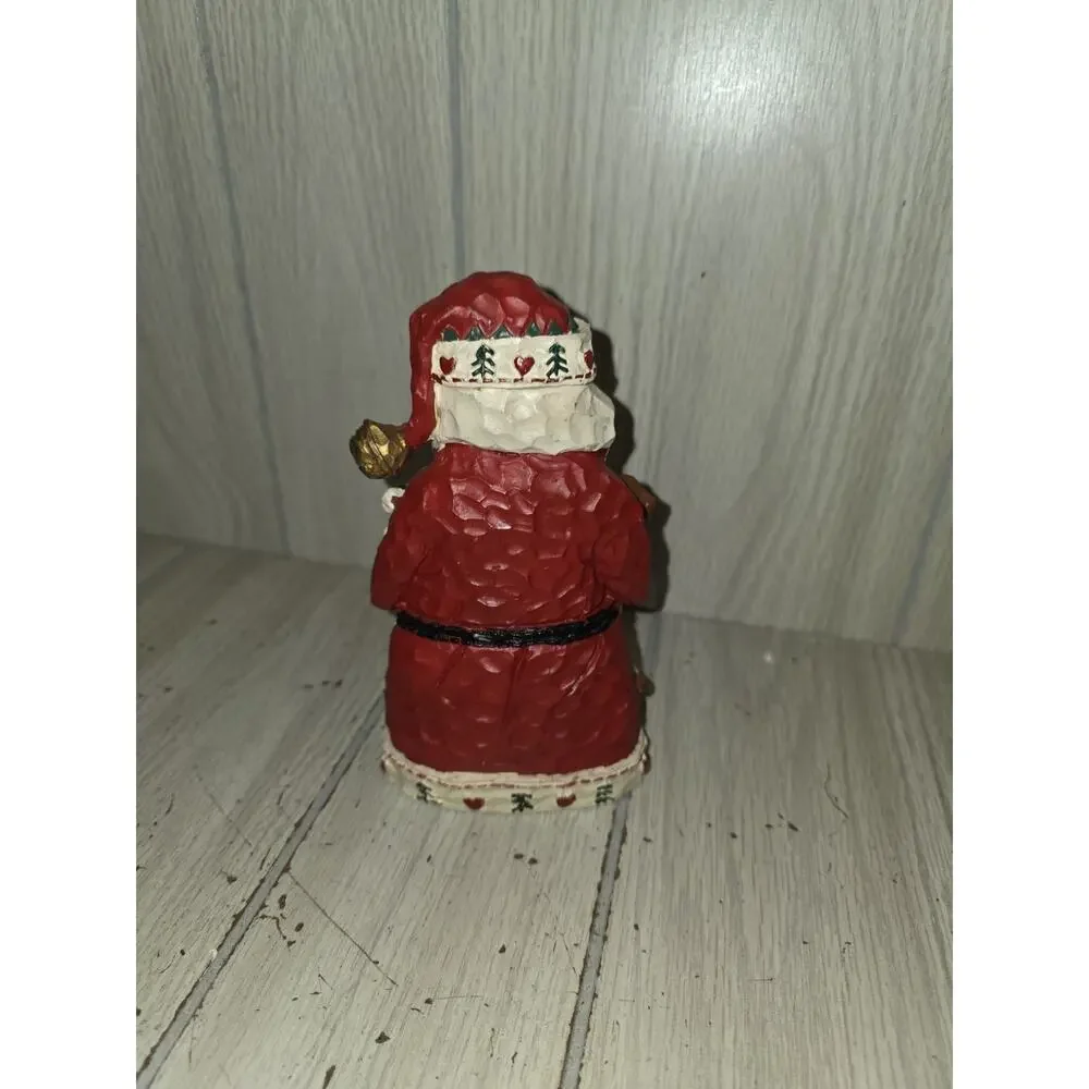 Vintage Santa Claus Puppy Love Figurine Dalmatian Beagle Kitty Cat Home Interior